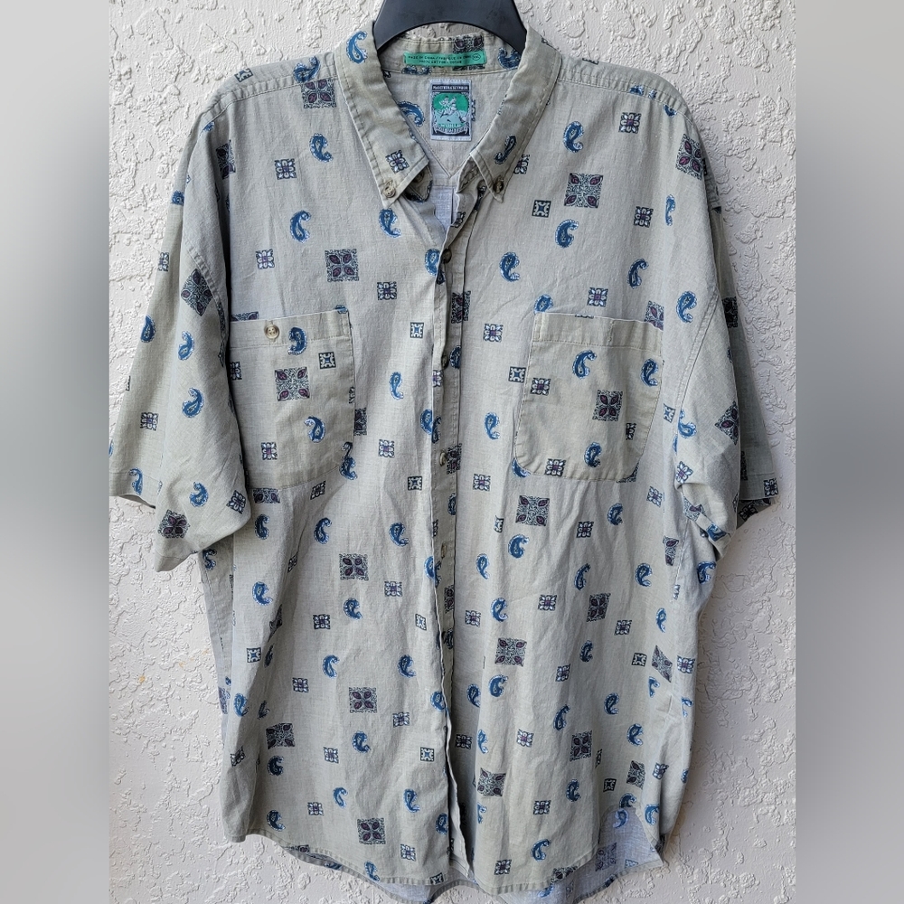Vintage McIntosh & Seymour Soccer Short Sleeve Button Down Shirt - Size XXL